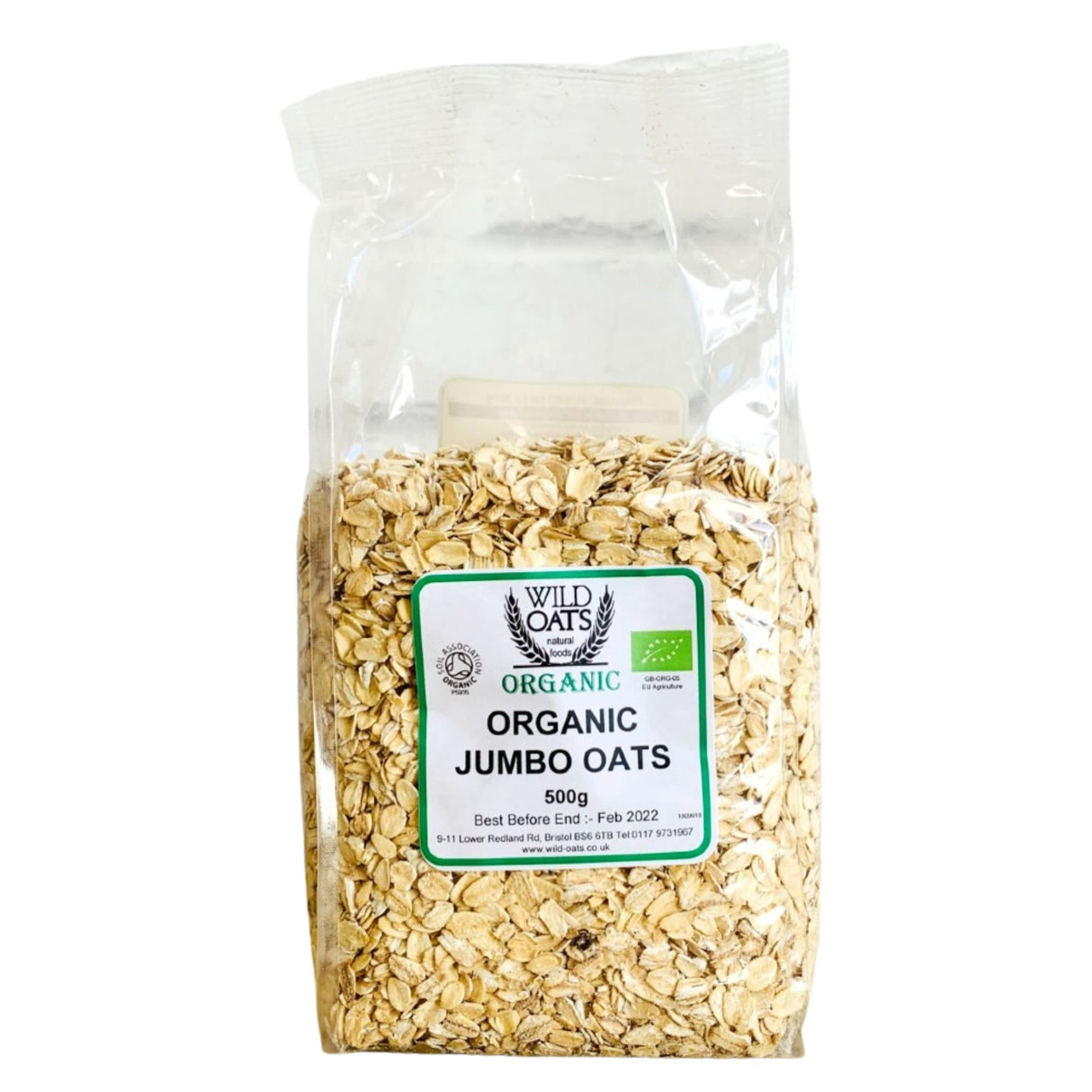 Wild Oats Organic Jumbo Oats 500g