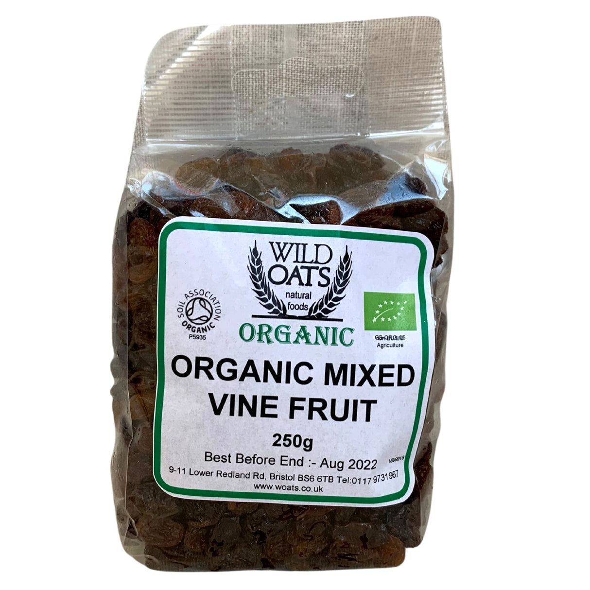 Wild Oats Organic Mixed Vine Fruits 250g