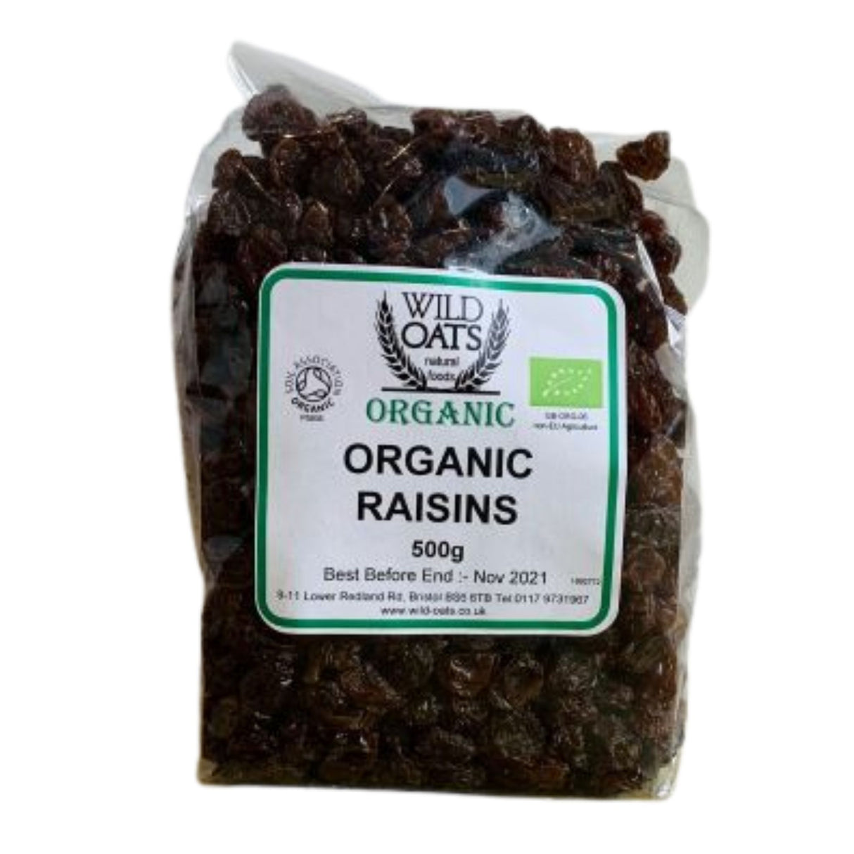 Wild Oats Organic Raisins 500g