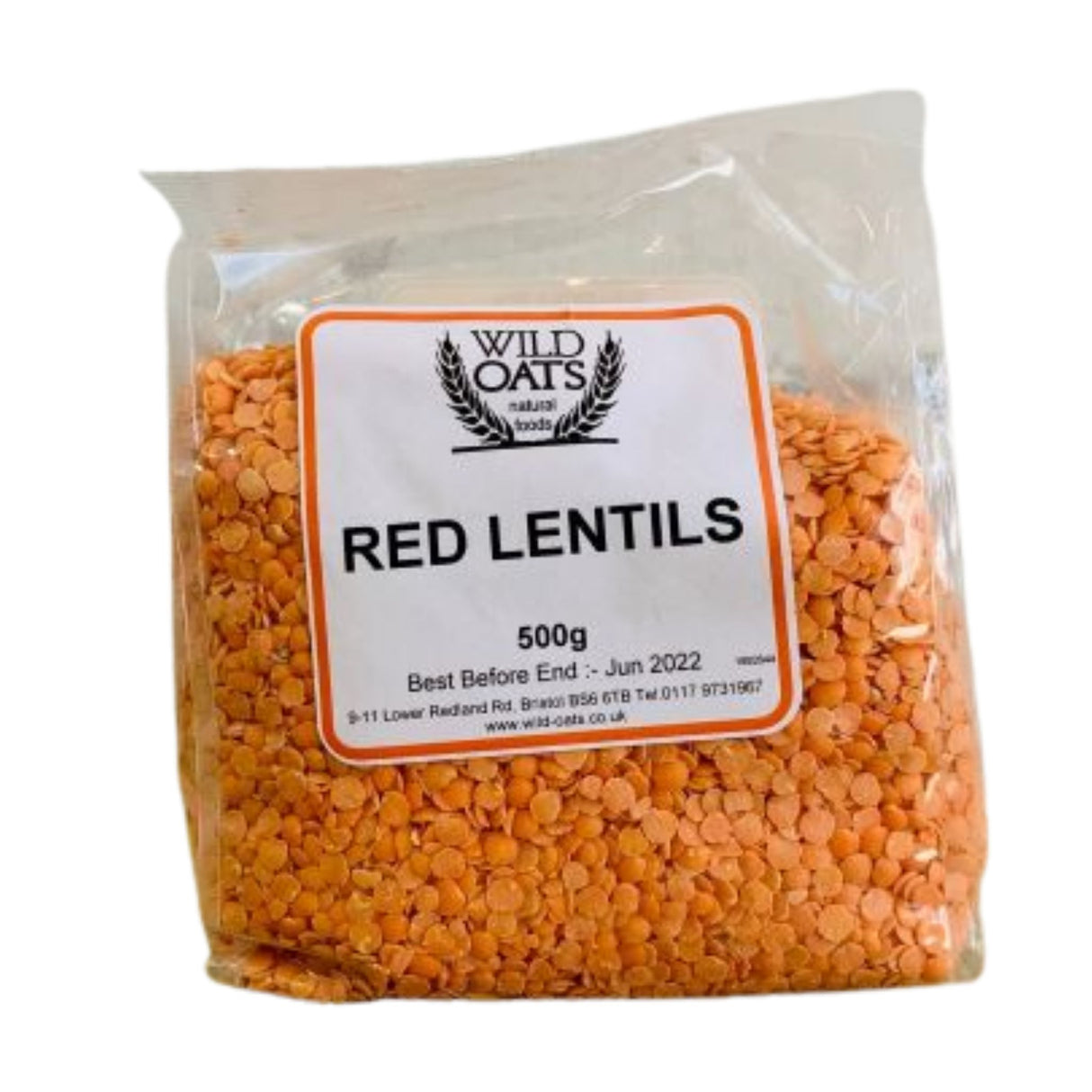 Wild Oats Red Lentils 500g