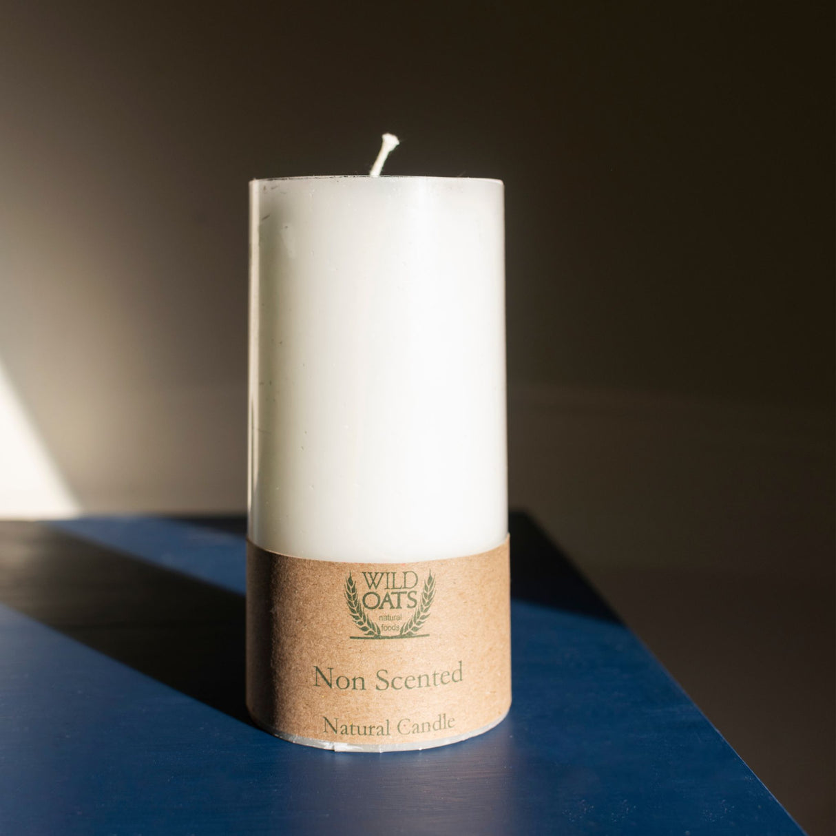 Wild Oats Unscented Pillar Candle 3-6"