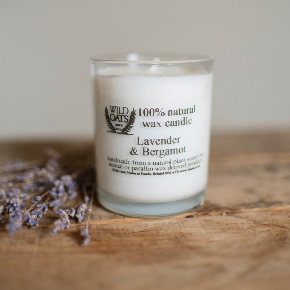 Wild Oats Lavender & Bergamot Single Wick Candle